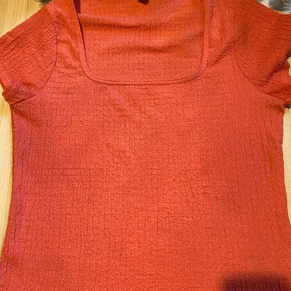 Old Navy Women's Coral Textured Blouse